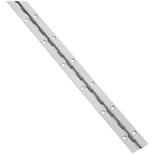 Secure National Hardware Steel 1-1 16 x 48 Nickel Continuous Hinge Original Design