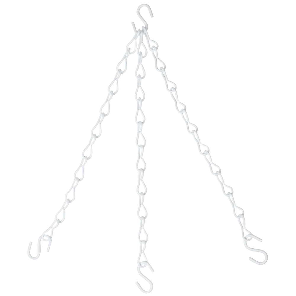 Innovative National Hardware 18 White Metal Hanging Plant Extension Chain User-Friendly