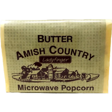 Fast Amish Country Popcorn Microwave Butter Ladyfinger Popcorn Individual Pack Breathable