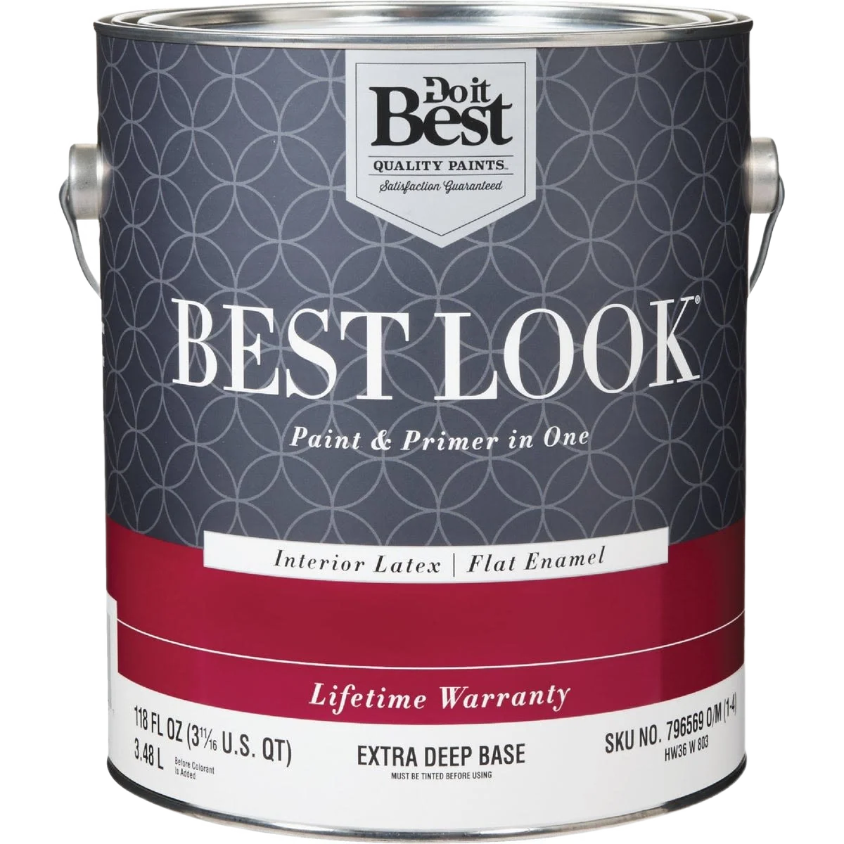 Enhanced Look Extra Deep Base Interior Latex Flat Paint Primer In One 1 Gallon Flexible