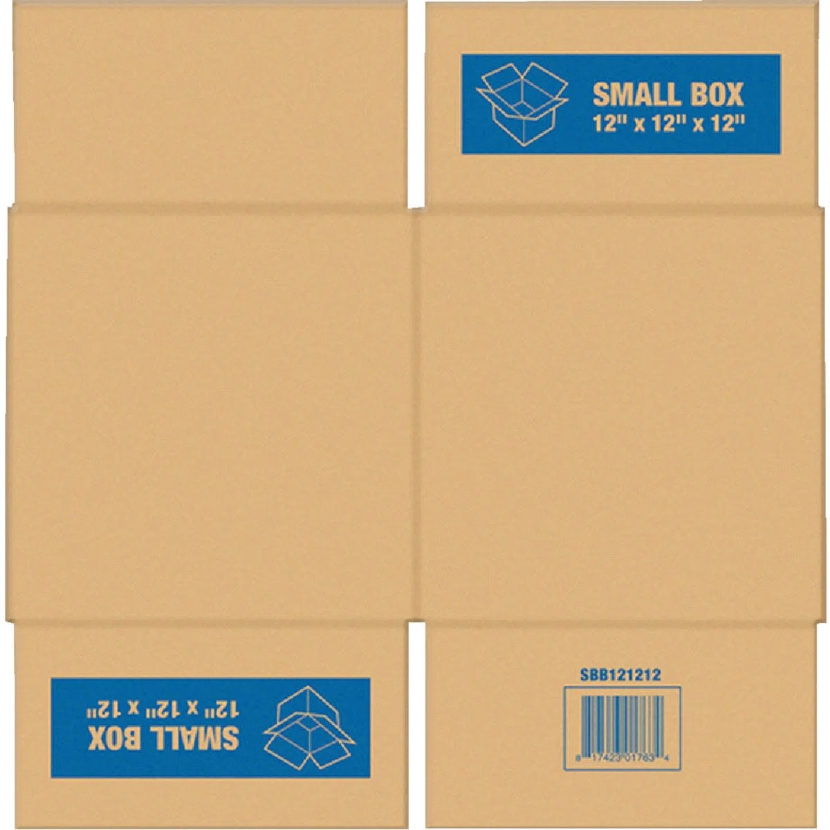Professional Square Built Small Cardboard Moving Box 12 x 12 x 12 in . Environmentally Friendly