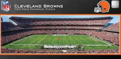Exclusive MasterPieces Cleveland Browns Stadium Panoramic Jigsaw Puzzle 1000 Piece Long-Lasting