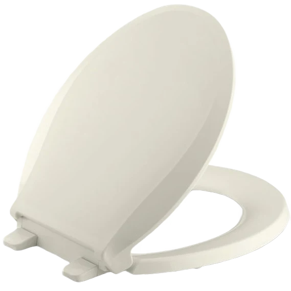 Unique Kohler Cachet Quick Release Biscuit Round Front Toilet Seat Premium