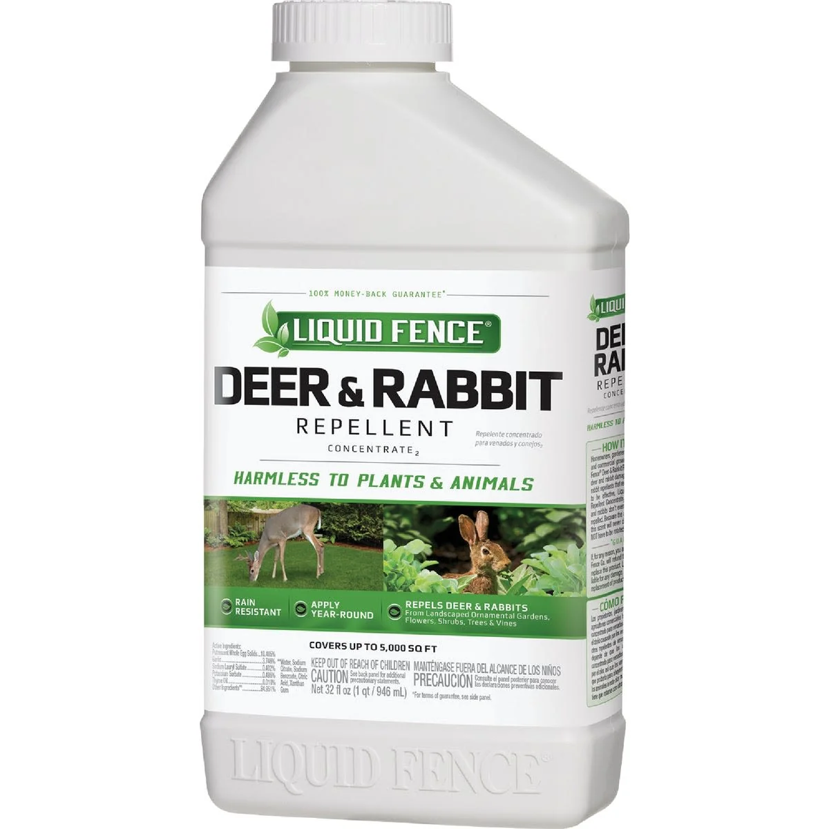 High-End Liquid Fence Deer Rabbit Repellent 40 oz. Authentic