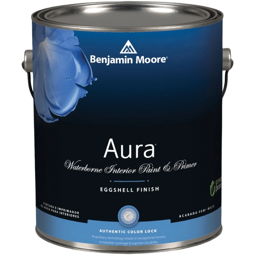 Breathable Benjamin Moore Aura 1X Eggshell Tintable Interior Paint Primer 1 Gallon Durable