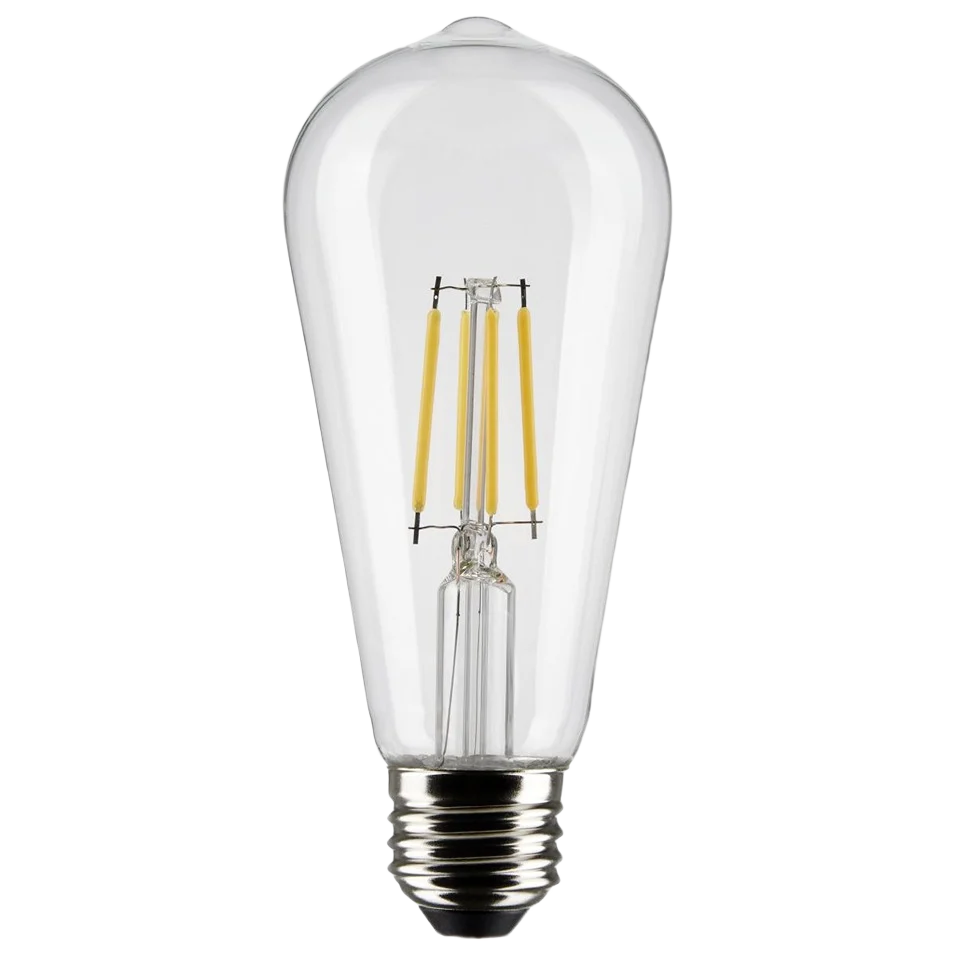 Trendy Satco 5 Watt ST19 LED Clear Medium Base Light Bulb Effective