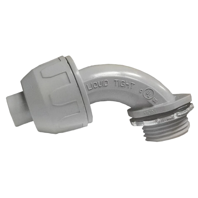 Durable Scott Electric 1 2 In PVC Liquidtite 90-Degree Connector Pure