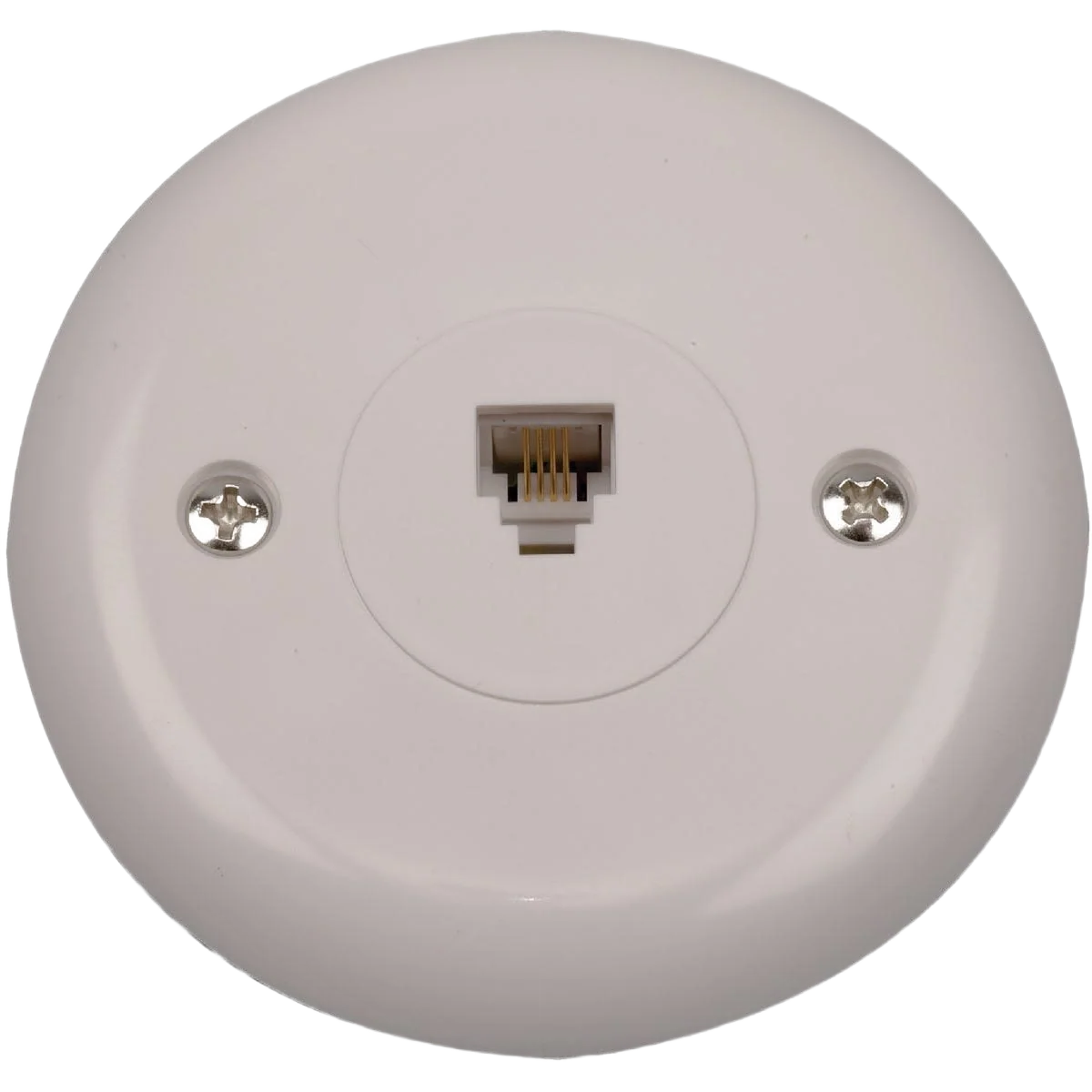 Stylish RCA White Flush Mount Round Telephone Jack Responsible