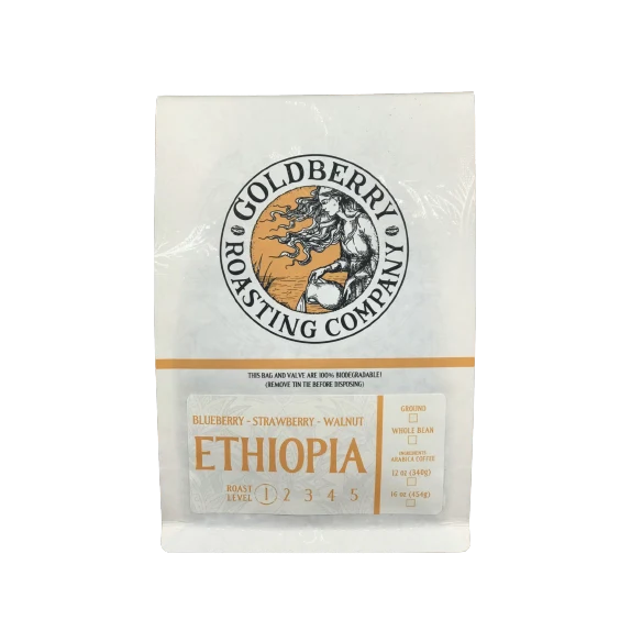 Functional Goldberry Roasting Company Organic Ethiopia Natural Bean Coffee 12 oz. Expertly Made
