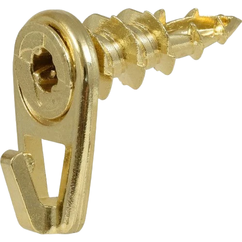 Trusted Hillman 8 Small Brass Wall Driller Picture Hook Reusable