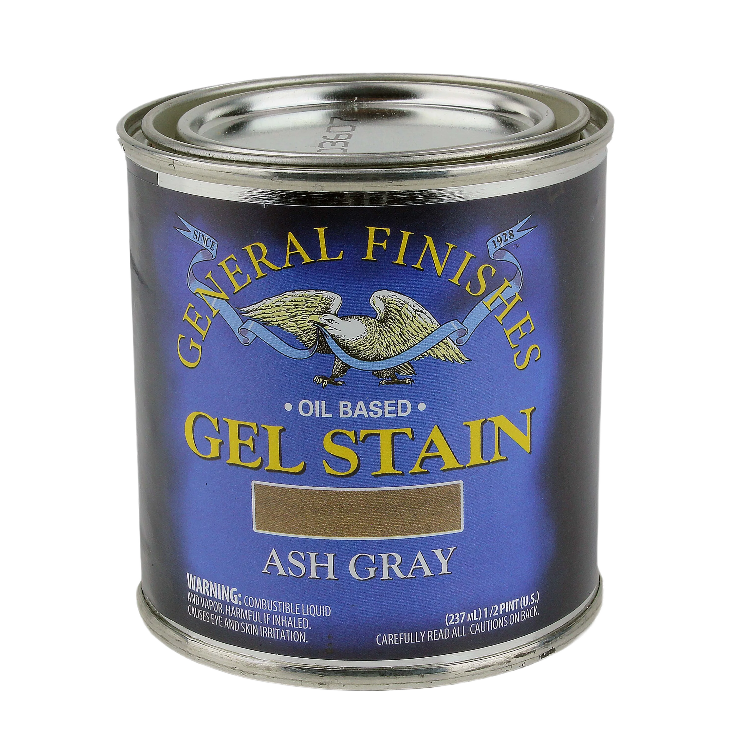 Practical General Finishes Ash Gray Gel Stain 1 Pint Easy-to-Use