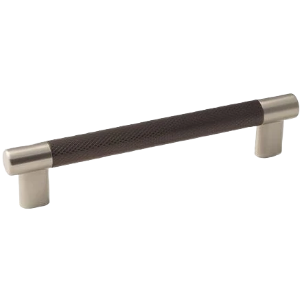 Selected Amerock Esquire Satin Nickel Oil Rubbed Bronze Pull 6-5 16 in. Premium