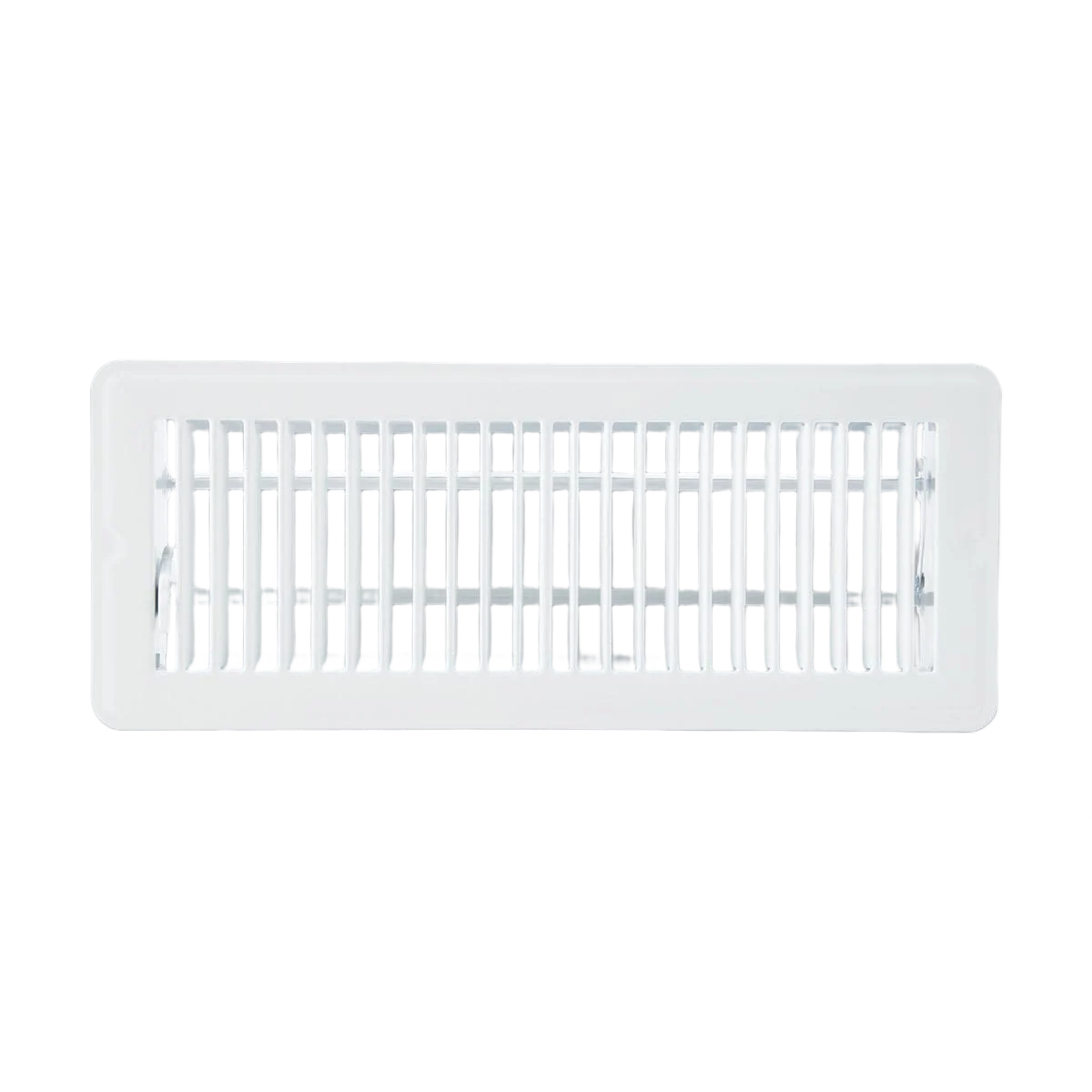 Verified Home Impressions 4 in. x 12 in. Steel Floor Register White World-Class
