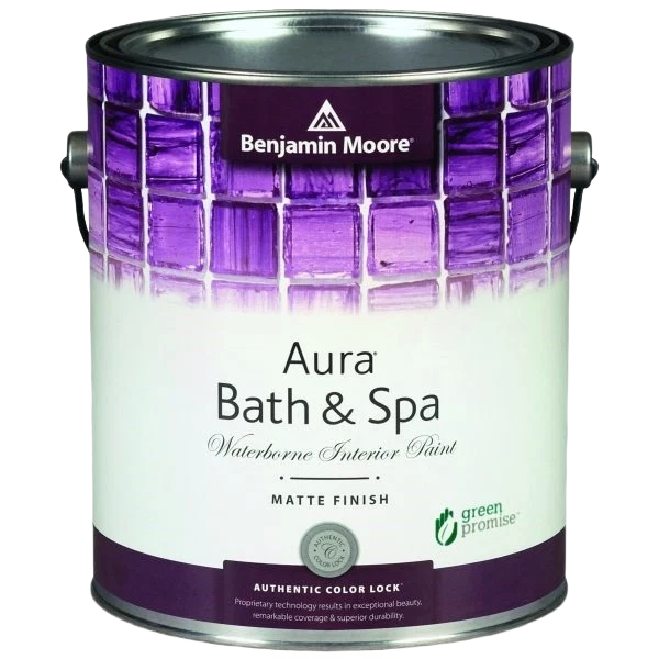 Premium Material Benjamin Moore Aura 4X Bath Spa Tintable Paint 1 Quart Consistent