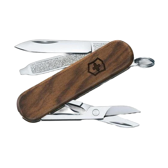 Next-Generation Victorinox Classic SD Wood Swiss Army Pocket Knife High-Performance