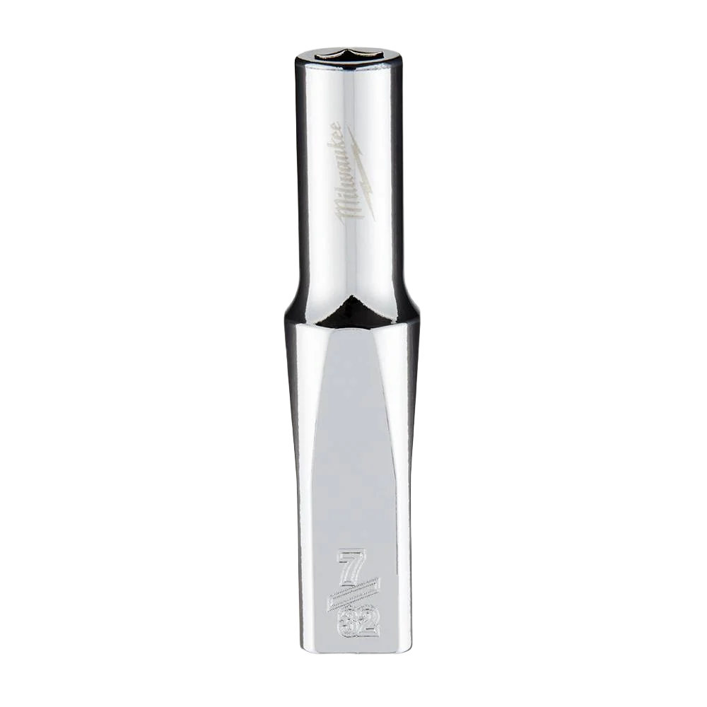 Modern Milwaukee 1 4 Drive 7 32 6-Point Deep Socket w FOUR FLAT™ Sides Flexible