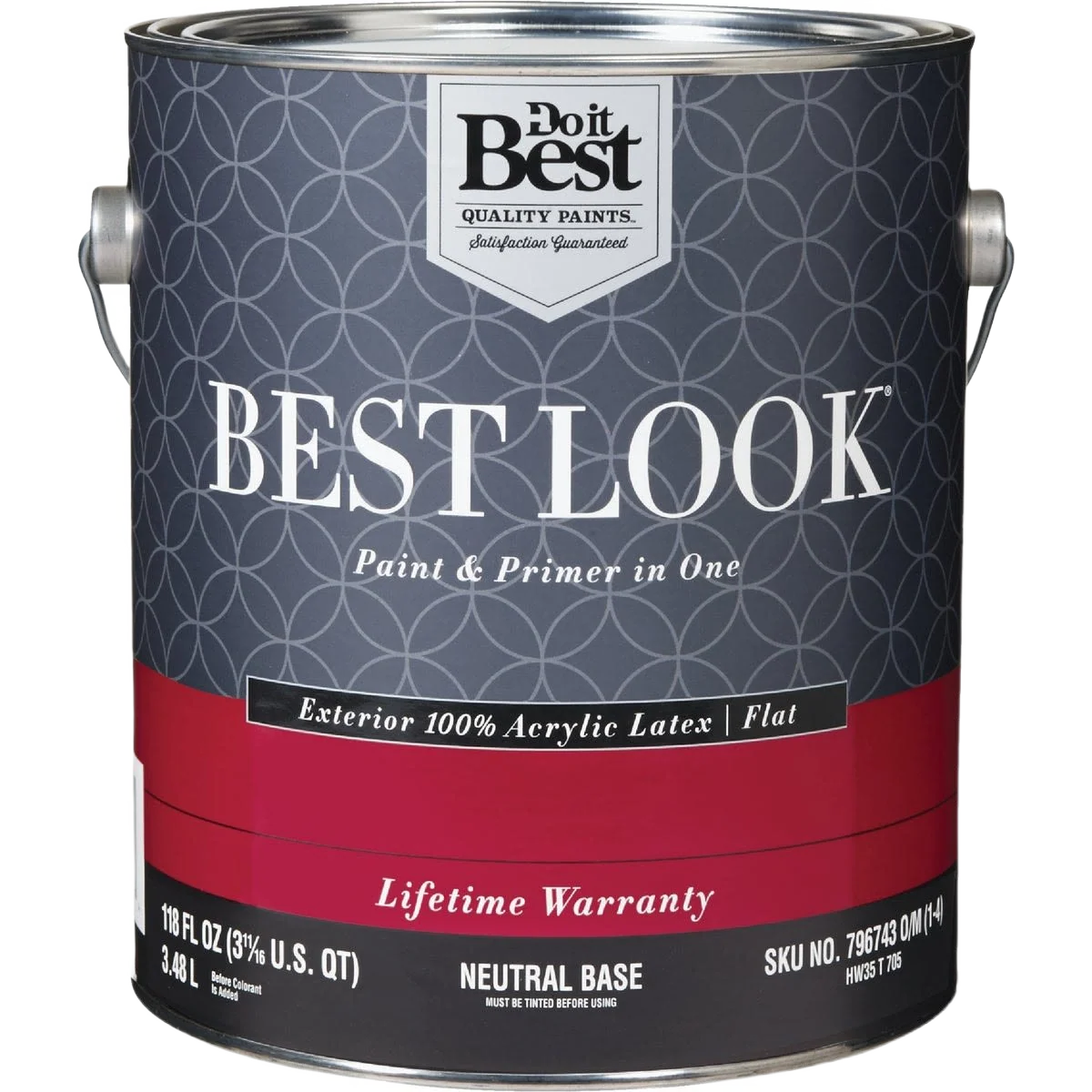 Flexible Look Neutral Base Exterior Latex Flat Paint Primer In One 1 Gallon Elite