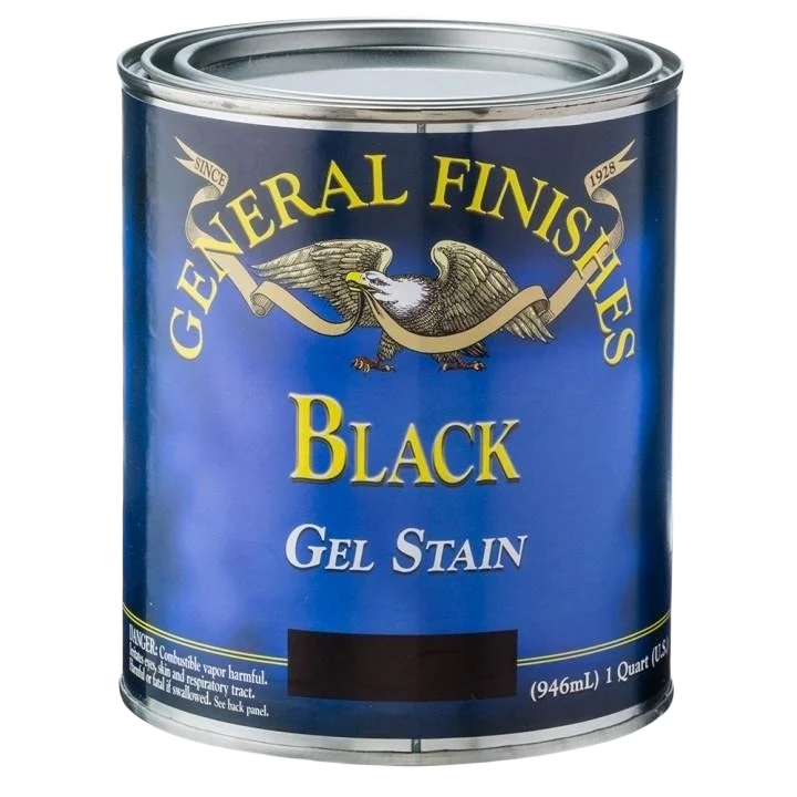 Healthy General Finishes Black Gel Stain 1 Quart Sustainable