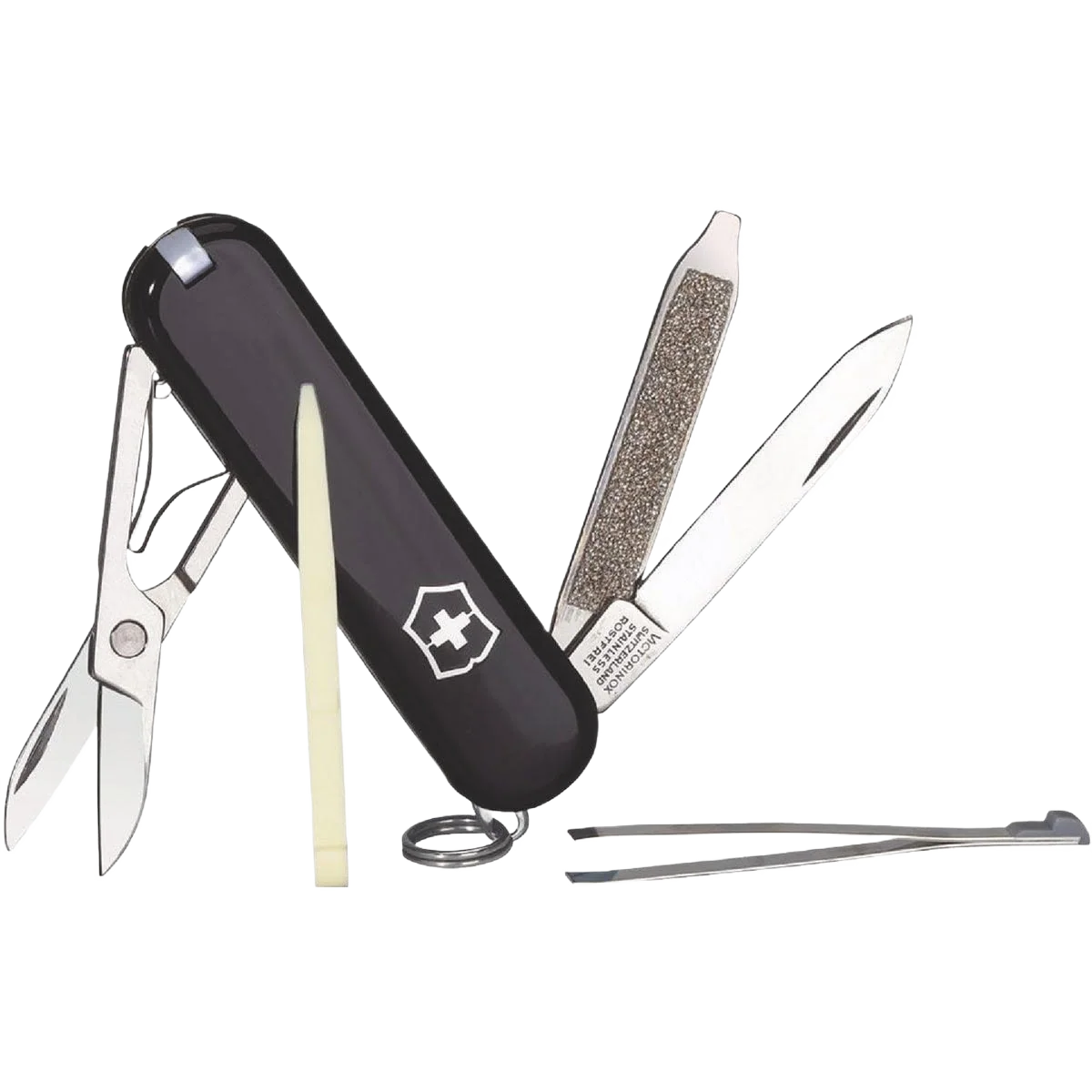 High-Quality Victorinox Swiss Army Classic SD Black Pocket Knife Verified