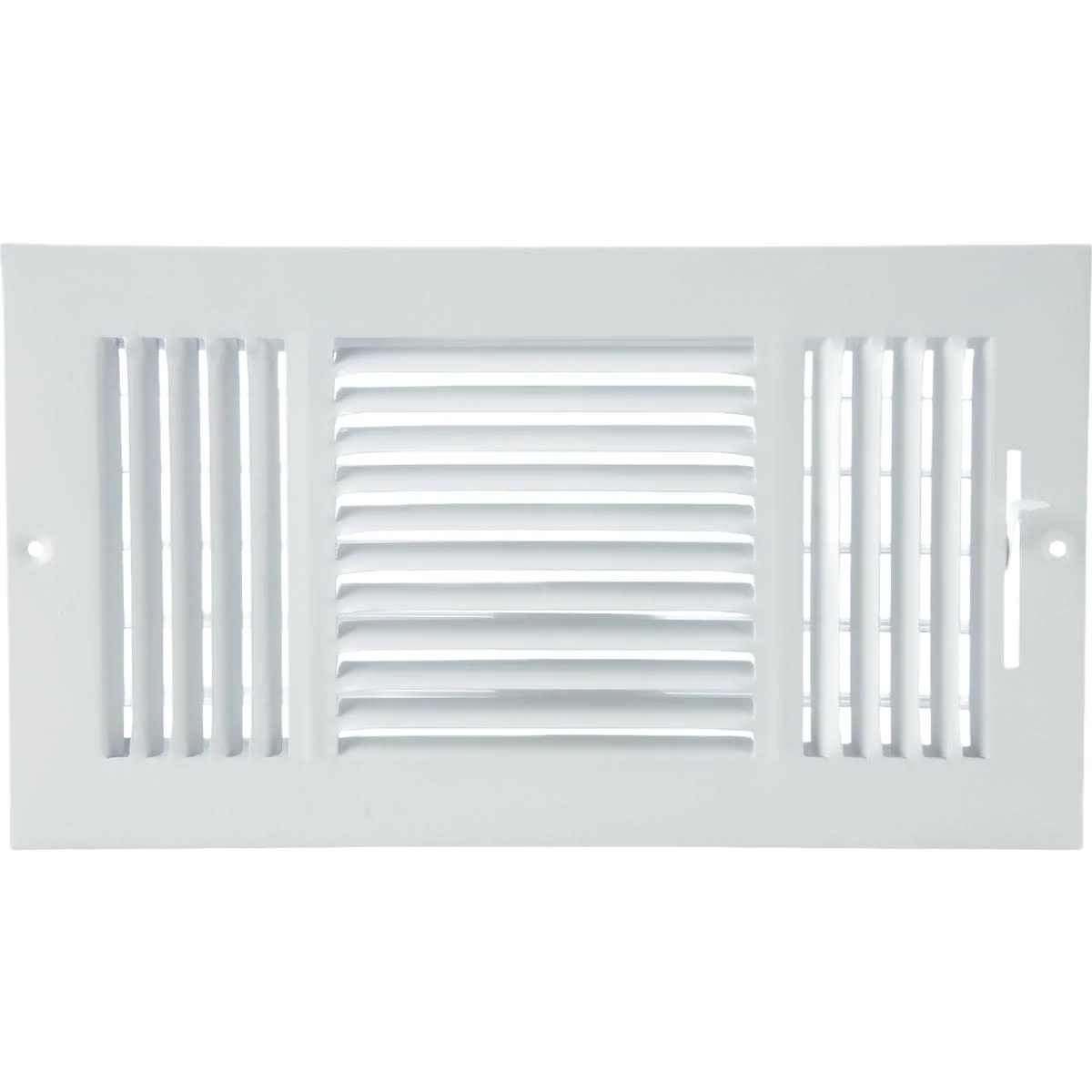 Fine Home Impressions 6 in. x 12 in. Steel 3-Way Wall Register White Long-Lasting
