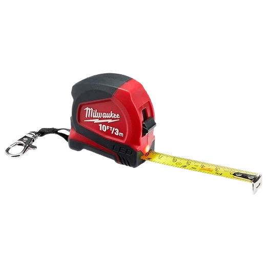 First-Class Milwaukee 10′ Keychain Tape Measure Excellent