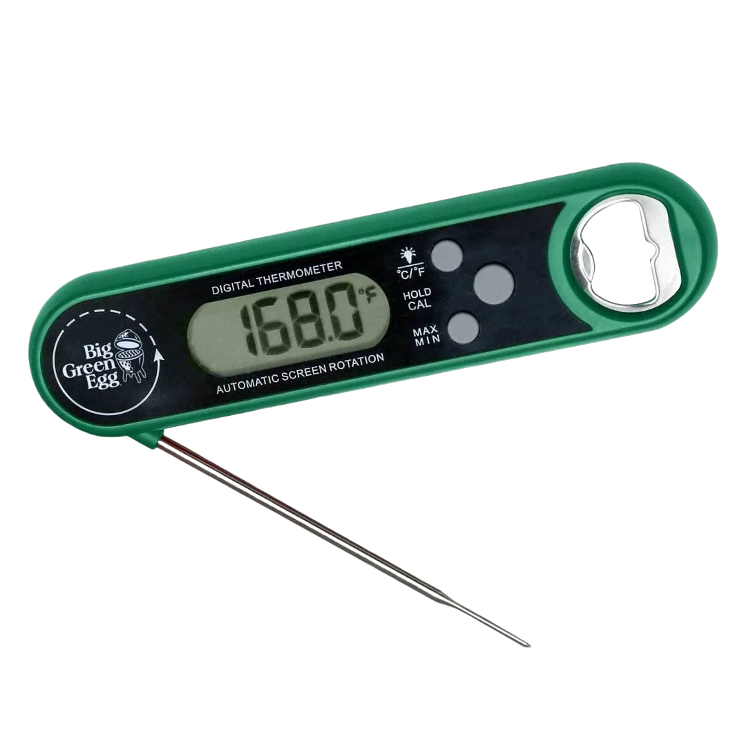Exceptional Big Green Egg Instant Read Thermometer with Bottle Opener Casual