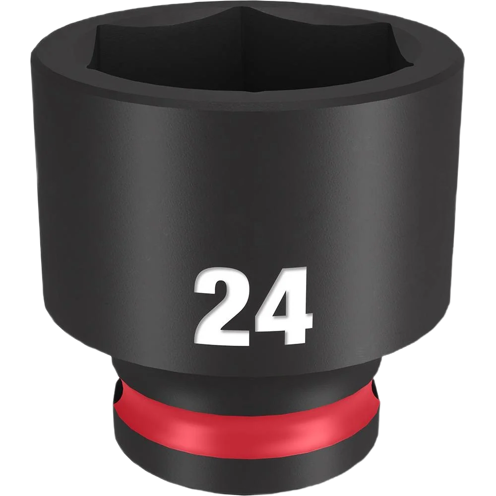 Professional Milwaukee SHOCKWAVE™ Impact Duty™ 3 8 Drive 24-mm 6 Point Socket Sophisticated