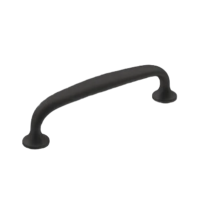 Elegant Amerock Renown 3 Center-to-Center Matte Black Cabinet Pull Fast