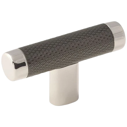 User-Friendly Amerock Esquire Polished Nickel Gunmetal Bar Pull Knob 2-5 8 in. Original Design