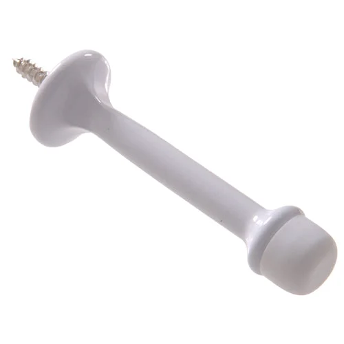 Responsible Hillman White Decorative Rigid Door Stop 3 in. Versatile