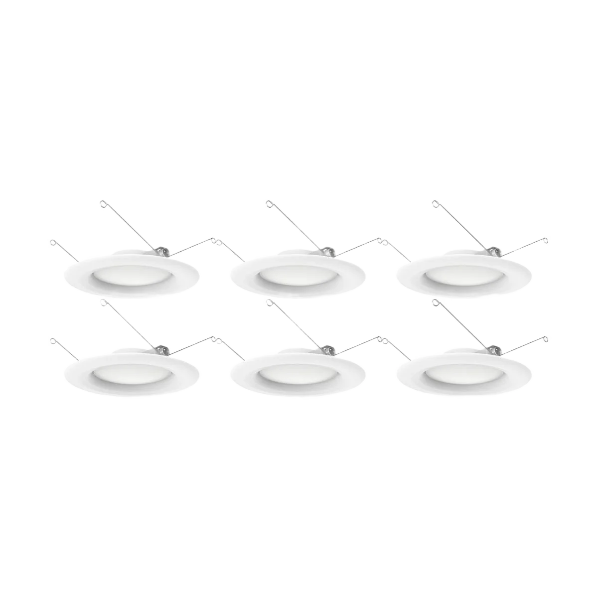 Pure Satco 9.2 Watt Warm White LED Downlight Retrofit 5-6 in. 6-Pack Detailed