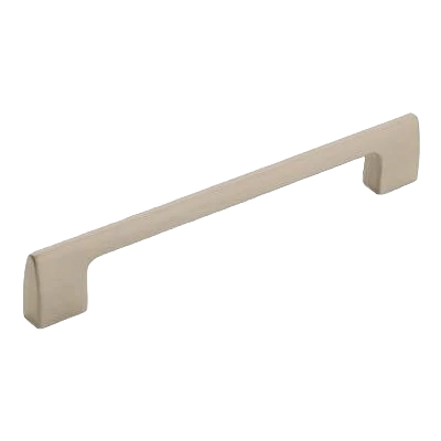 Professional Amerock Riva 6-5 16 Center-to-Center Satin Nickel Cabinet Pull Easy-to-Use