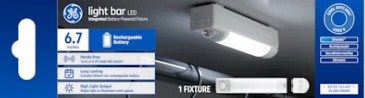 Practical GE LED Bar Light with Rechargeable Lithium-Ion Battery Fine