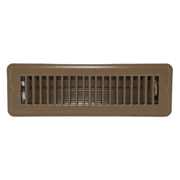 Flexible Famous Supply Breeze33 Brown Floor Vent 2 x 10 in. Professional