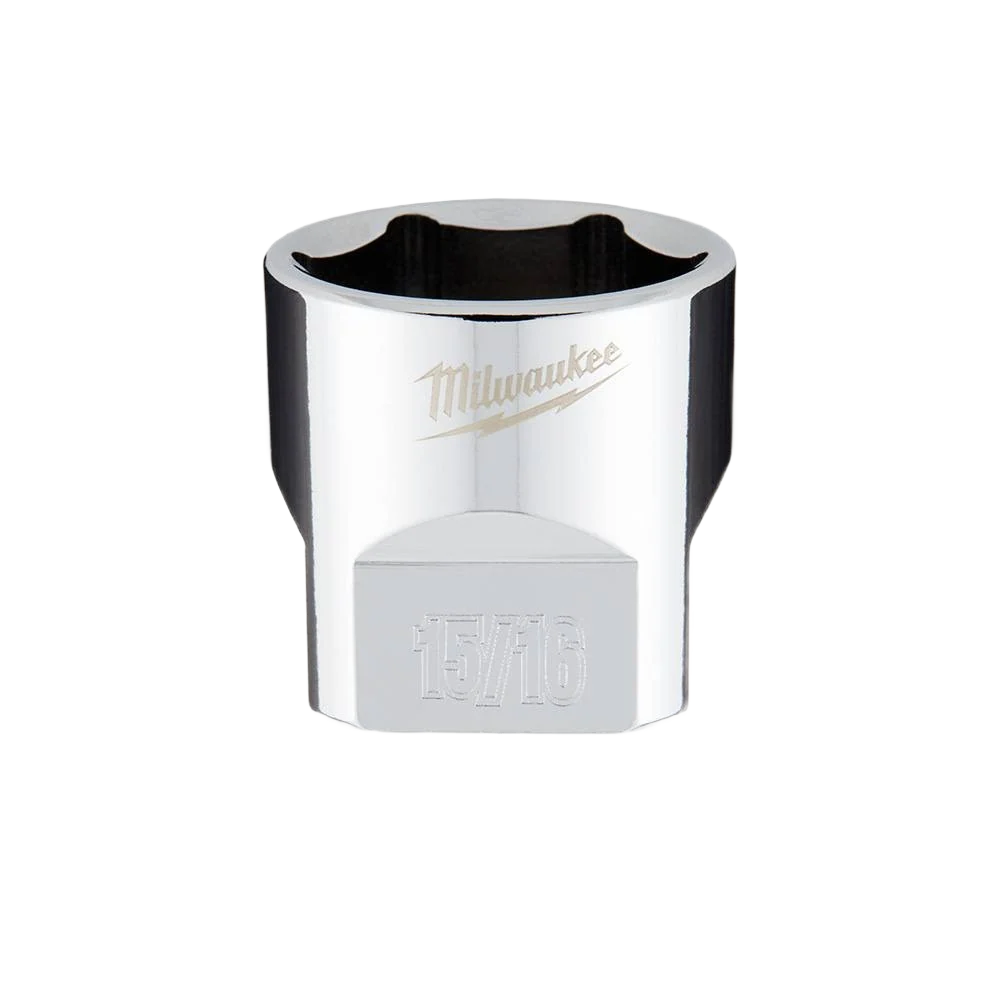User-Friendly Milwaukee 3 8 Drive 15 16 Standard Socket w FOUR FLAT™ Sides Trendy