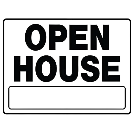Clean Hillman White Black Open House Sign 20 x 24 in. Carefully Designed