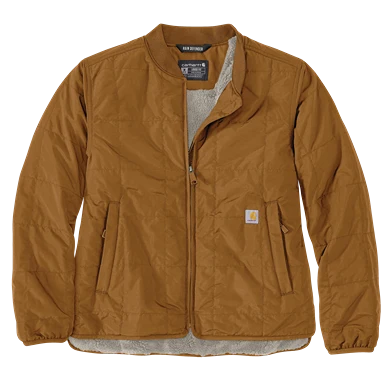 Relaxed Carhartt Women’s Small Brown Rain Defender® Lightweight Insulated Jacket Detailed