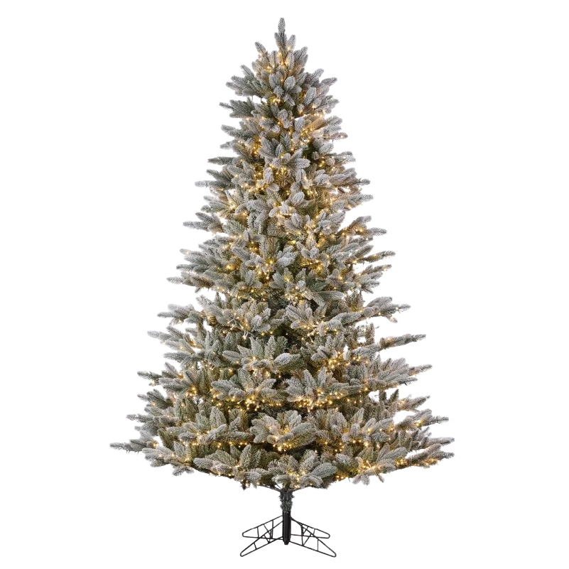 Carefully Designed nVision Frosted Sonoma Spruce LED Christmas Tree 6.5 ft. Trendy