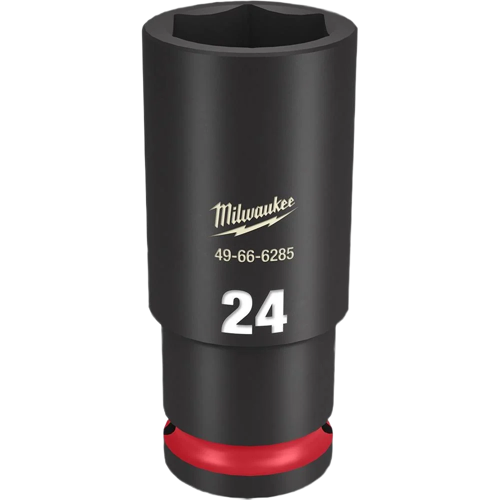 Soft Milwaukee SHOCKWAVE™ Impact Duty™ 1 2 Drive 24-mm Deep 6 Point Socket Smart