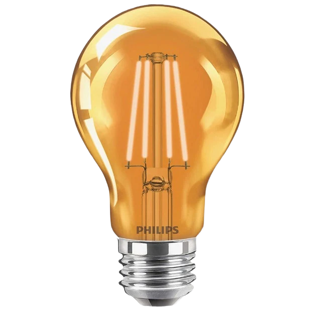 Next-Generation Philips A19 LED 4 Watt Medium Orange Party Light Bulb Prestigious