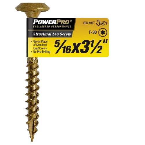 Efficient Power Pro 5 16 In. x 3-1 2 In. Structural Lag Screw Sophisticated