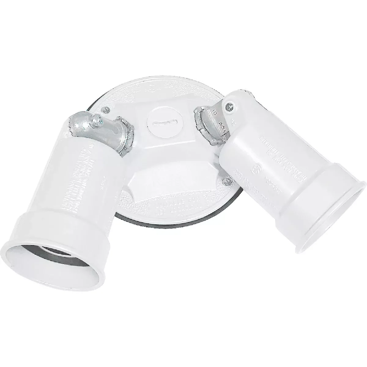 High-Performance Southwire PAR38 2-Head Round White Weatherproof Lamp Holder Versatile