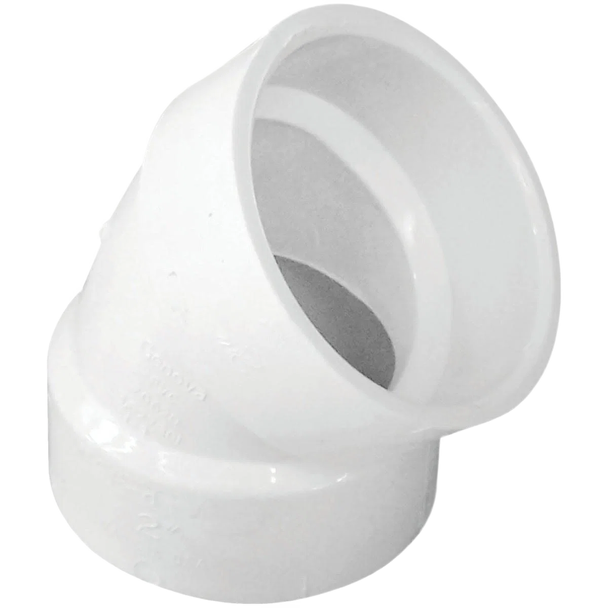 Eco-Friendly IPEX Schedule 40 45 Deg. DWV Short Radius PVC Elbow 2 In. Hub x Hub Green