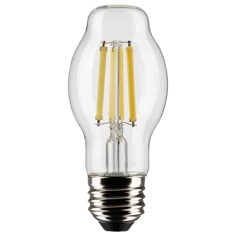 Lightweight Satco 8 Watt BT15 LED Clear Cool White Medium Base Light Bulb Recyclable