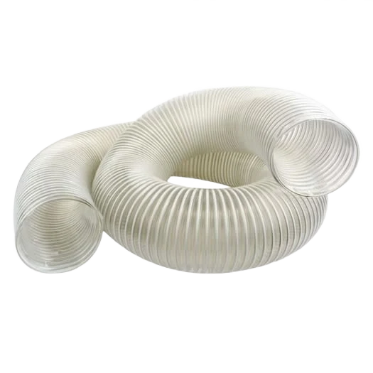 Consistent Big Horn 4 in. x 10 ft. Clear-Flex Hose Boxed Smooth