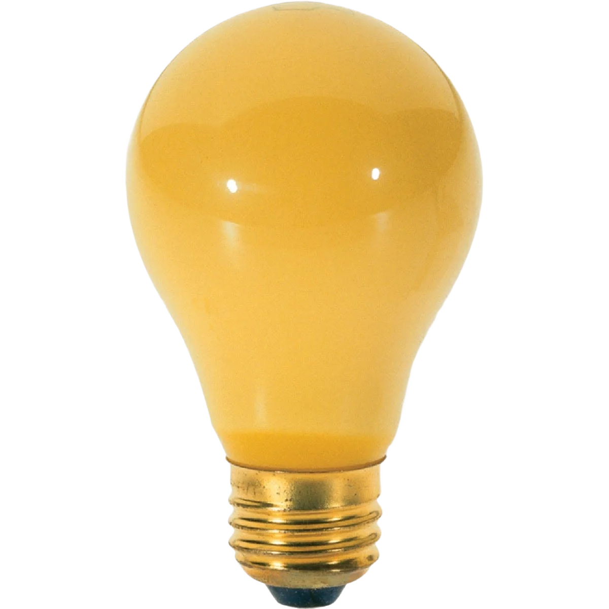 Breathable Satco 100 Watt A19 Yellow Incandescent Bug Light Bulb Detailed