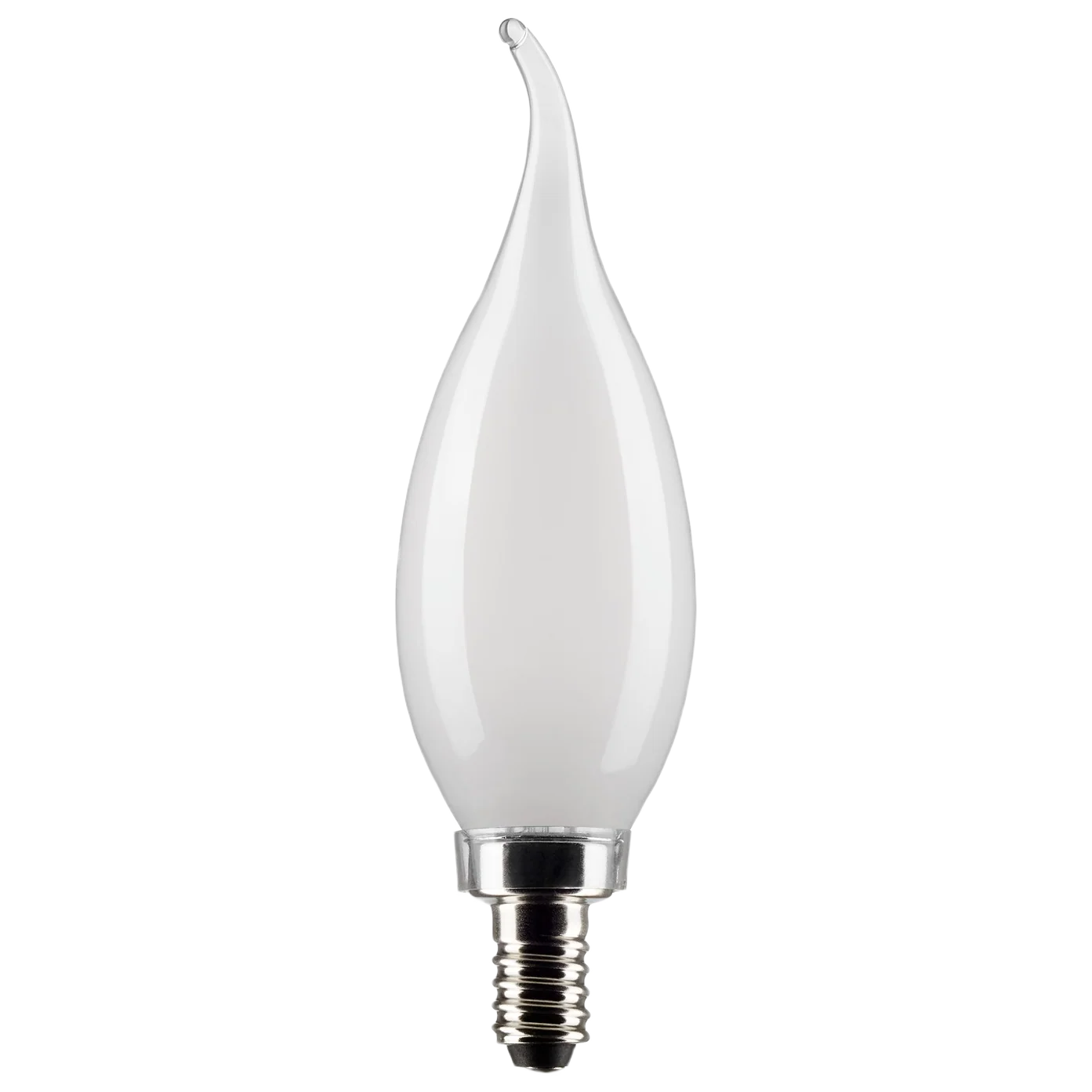 Relaxed Satco 5.5 Watt CA10 LED Frosted Decorative Flame Light Bulb 2-Pack Prestigious