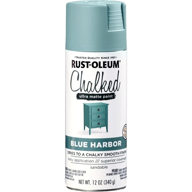 Innovative Rust-Oleum Blue Harbor Ultra Matte Chalked Spray Paint 12 oz. Casual