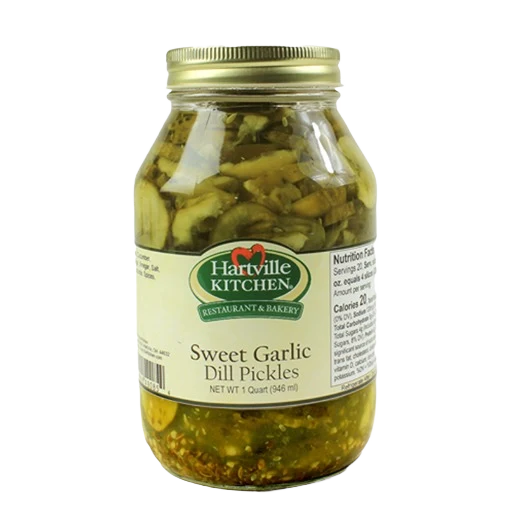 Flexible Hartville Kitchen Sweet Garlic Dill Pickles 32 oz. Easy-to-Use