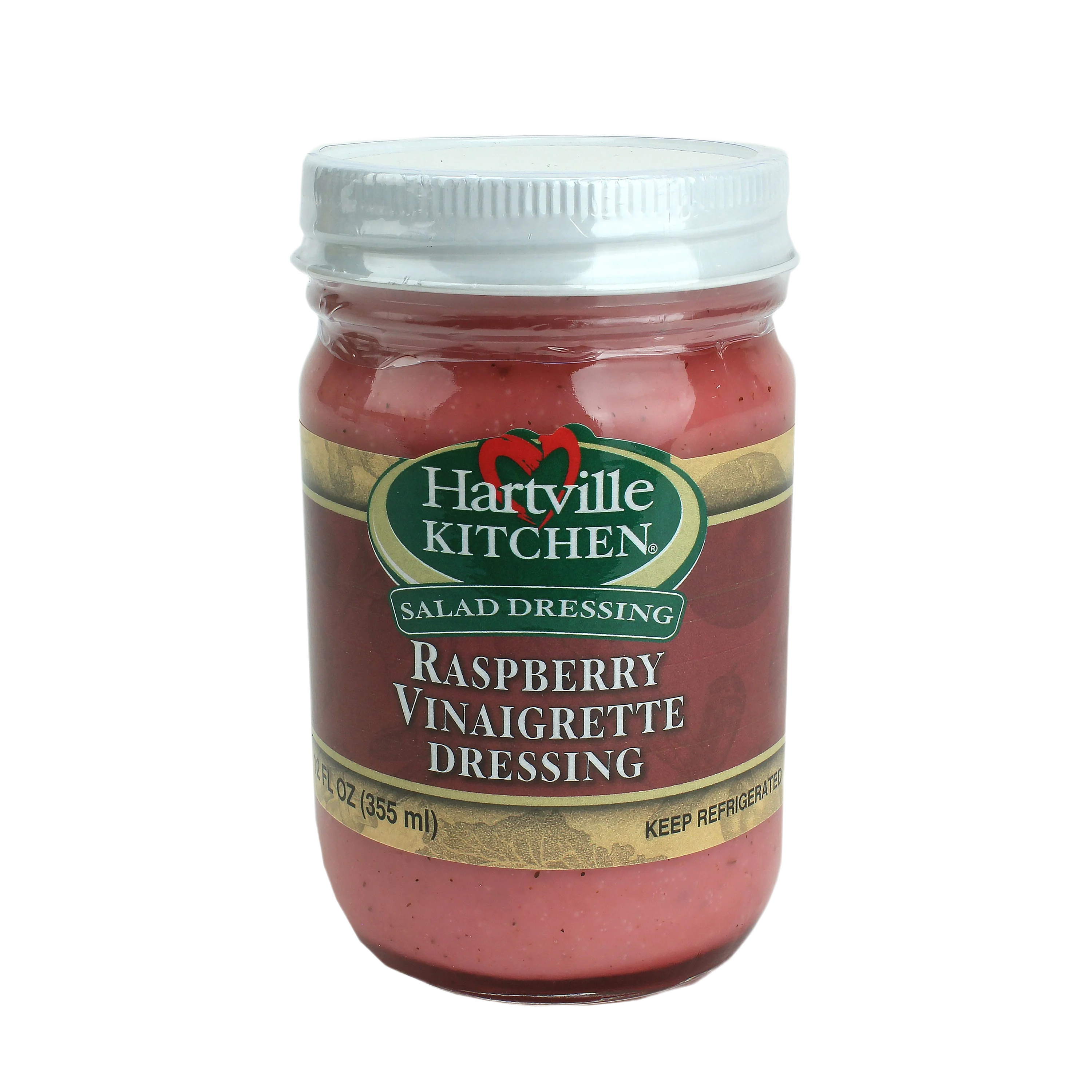 Official Hartville Kitchen Refrigerated Raspberry Vinaigrette Dressing 12 oz. Environmentally Friendly